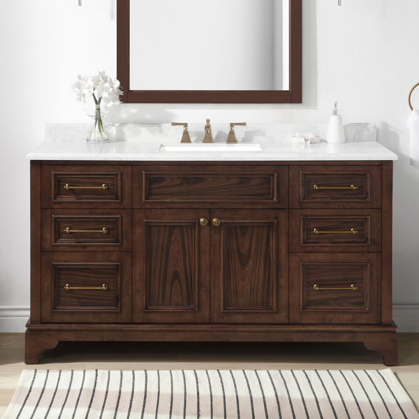 Martha Stewart Skylands 60'' Freestanding Single Bathroom Vanity with
